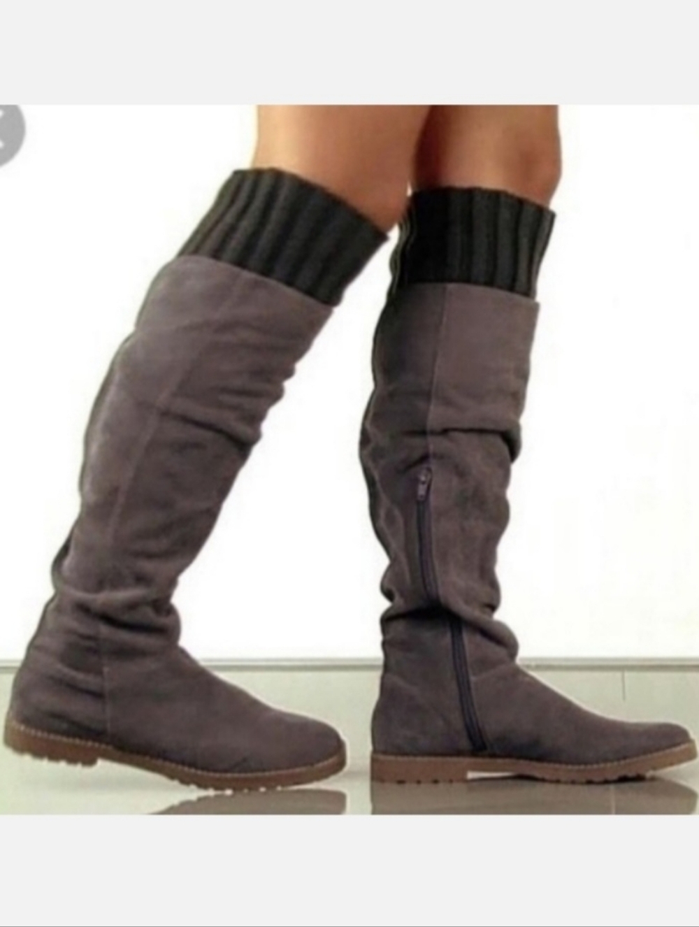 Corso Como grey suede Radar sock boots 7.5